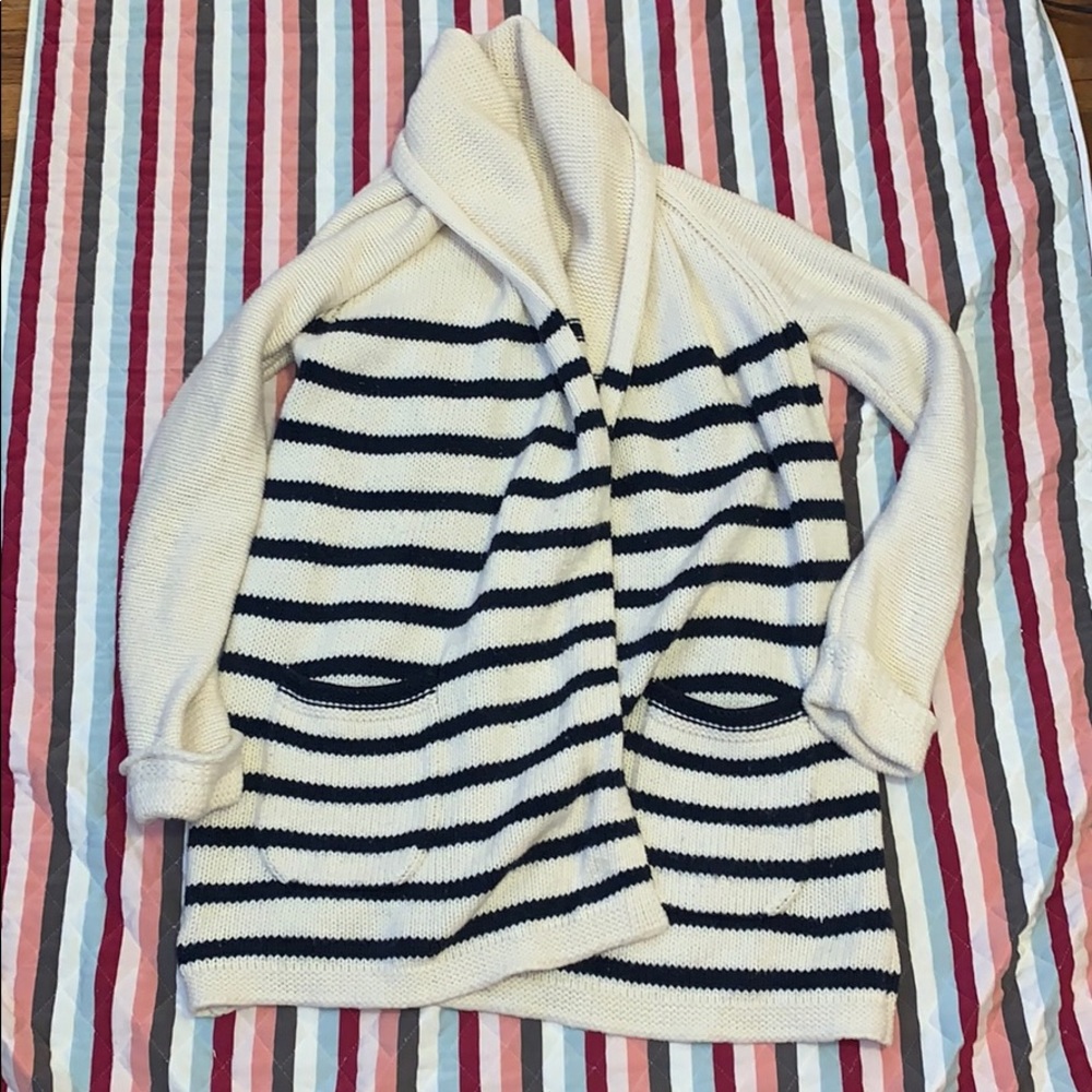 J CREW LONG KNITTED CARDIGAN SZ S